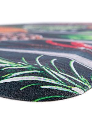 Multicolor 2' x 3' Comfort Mat Semicircle Hearth Rug
