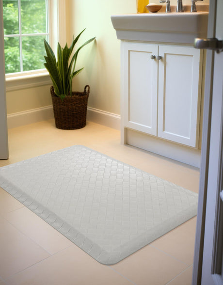 Anti-Fatigue Gray 2' x 3' Comfort Standing Mat  for Kitchen, Bath, Laundry Room, Office Colorful PVC Durable Non-Slip Water Resistant Spill Proof Rug Thick Rubber for Sale at Rug Engine