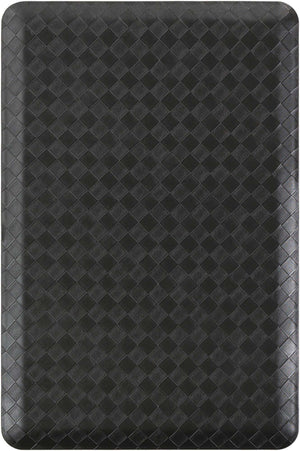 Black 2' x 3' Comfort Mat Rectangle Rug