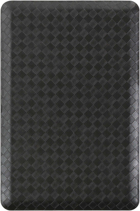 Black 2' x 3' Comfort Mat Rectangle Rug