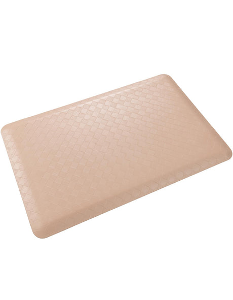 Anti-Fatigue Beige 2' x 3' Comfort Standing Mat  for Kitchen, Bath, Laundry Room, Office Colorful PVC Durable Non-Slip Water Resistant Spill Proof Rug Thick Rubber for Sale at Rug Engine