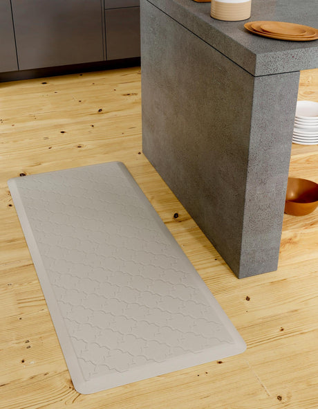 Anti-Fatigue Gray 2' x 3' Comfort Standing Mat  for Kitchen, Bath, Laundry Room, Office Colorful PVC Durable Non-Slip Water Resistant Spill Proof Rug Thick Rubber for Sale at Rug Engine