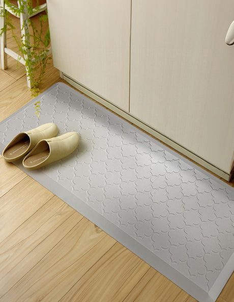 Anti-Fatigue Gray 2' x 5' Comfort Standing Mat  for Kitchen, Bath, Laundry Room, Office Colorful PVC Durable Non-Slip Water Resistant Spill Proof Rug Thick Rubber for Sale at Rug Engine