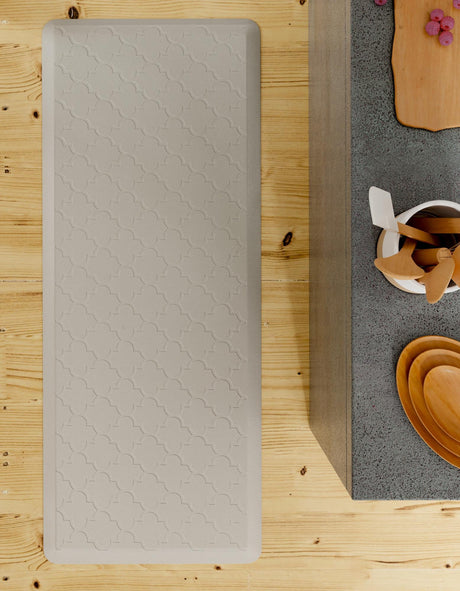 Anti-Fatigue Gray 2' x 3' Comfort Standing Mat  for Kitchen, Bath, Laundry Room, Office Colorful PVC Durable Non-Slip Water Resistant Spill Proof Rug Thick Rubber for Sale at Rug Engine