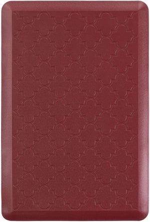 Anti-Fatigue Burgundy Red 2' x 3' Comfort Standing Mat  for Kitchen, Bath, Laundry Room, Office Colorful PVC Durable Non-Slip Water Resistant Spill Proof Rug Thick Rubber for Sale at Rug Engine