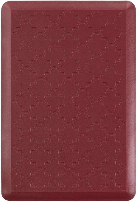 Anti-Fatigue Burgundy Red 2' x 3' Comfort Standing Mat  for Kitchen, Bath, Laundry Room, Office Colorful PVC Durable Non-Slip Water Resistant Spill Proof Rug Thick Rubber for Sale at Rug Engine