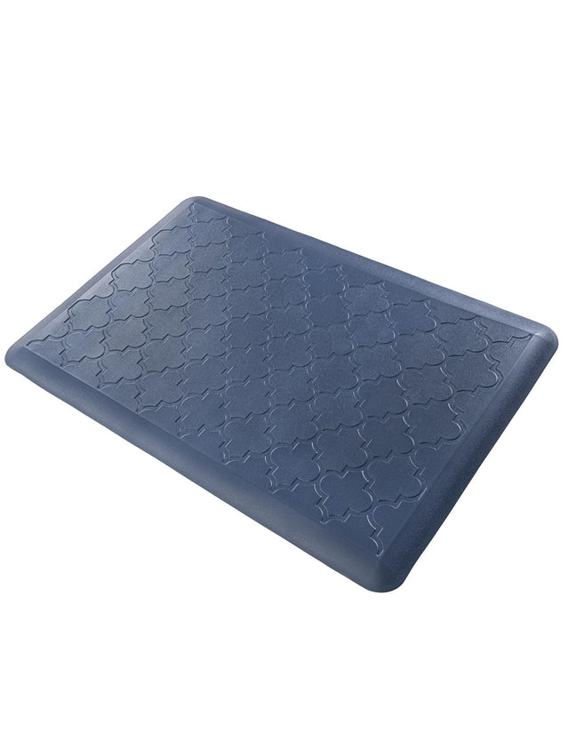 Anti-Fatigue Navy Blue 2' x 3' Comfort Standing Mat  for Kitchen, Bath, Laundry Room, Office Colorful PVC Durable Non-Slip Water Resistant Spill Proof Rug Thick Rubber for Sale at Rug Engine
