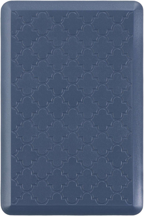 Anti-Fatigue Navy Blue 2' x 3' Comfort Standing Mat  for Kitchen, Bath, Laundry Room, Office Colorful PVC Durable Non-Slip Water Resistant Spill Proof Rug Thick Rubber for Sale at Rug Engine