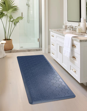 Navy Blue 2' x 5' Comfort Mat Rectangle Rug