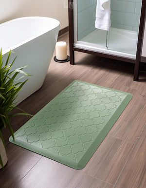 Anti-Fatigue Green 2' x 3' Comfort Standing Mat  for Kitchen, Bath, Laundry Room, Office Colorful PVC Durable Non-Slip Water Resistant Spill Proof Rug Thick Rubber for Sale at Rug Engine