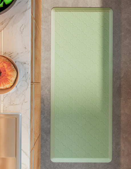 Anti-Fatigue Green 2' x 3' Comfort Standing Mat  for Kitchen, Bath, Laundry Room, Office Colorful PVC Durable Non-Slip Water Resistant Spill Proof Rug Thick Rubber for Sale at Rug Engine