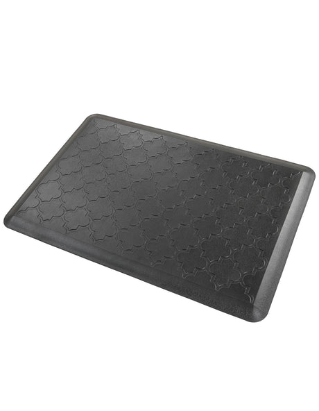 Anti-Fatigue Black 2' x 3' Comfort Standing Mat  for Kitchen, Bath, Laundry Room, Office Colorful PVC Durable Non-Slip Water Resistant Spill Proof Rug Thick Rubber for Sale at Rug Engine