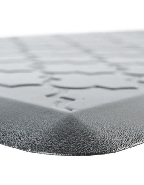 Anti-Fatigue Black 2' x 3' Comfort Standing Mat  for Kitchen, Bath, Laundry Room, Office Colorful PVC Durable Non-Slip Water Resistant Spill Proof Rug Thick Rubber for Sale at Rug Engine