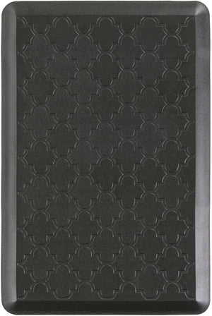 Anti-Fatigue Black 2' x 3' Comfort Standing Mat  for Kitchen, Bath, Laundry Room, Office Colorful PVC Durable Non-Slip Water Resistant Spill Proof Rug Thick Rubber for Sale at Rug Engine