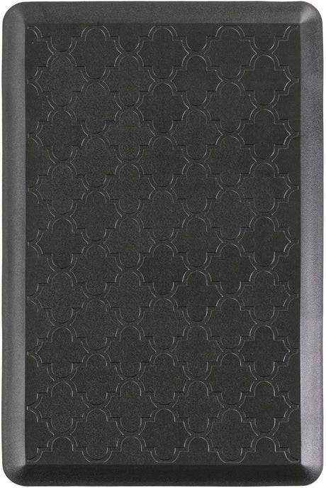 Anti-Fatigue Black 2' x 3' Comfort Standing Mat  for Kitchen, Bath, Laundry Room, Office Colorful PVC Durable Non-Slip Water Resistant Spill Proof Rug Thick Rubber for Sale at Rug Engine