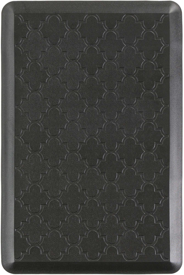 Anti-Fatigue Black 2' x 3' Comfort Standing Mat  for Kitchen, Bath, Laundry Room, Office Colorful PVC Durable Non-Slip Water Resistant Spill Proof Rug Thick Rubber for Sale at Rug Engine
