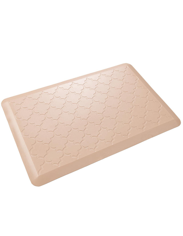 Anti-Fatigue Beige 2' x 3' Comfort Standing Mat  for Kitchen, Bath, Laundry Room, Office Colorful PVC Durable Non-Slip Water Resistant Spill Proof Rug Thick Rubber for Sale at Rug Engine