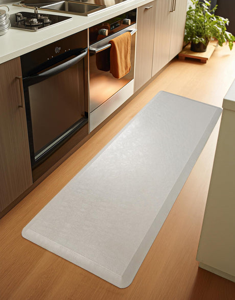 Anti-Fatigue Gray 2' x 5' Comfort Standing Mat  for Kitchen, Bath, Laundry Room, Office Colorful PVC Durable Non-Slip Water Resistant Spill Proof Rug Thick Rubber for Sale at Rug Engine