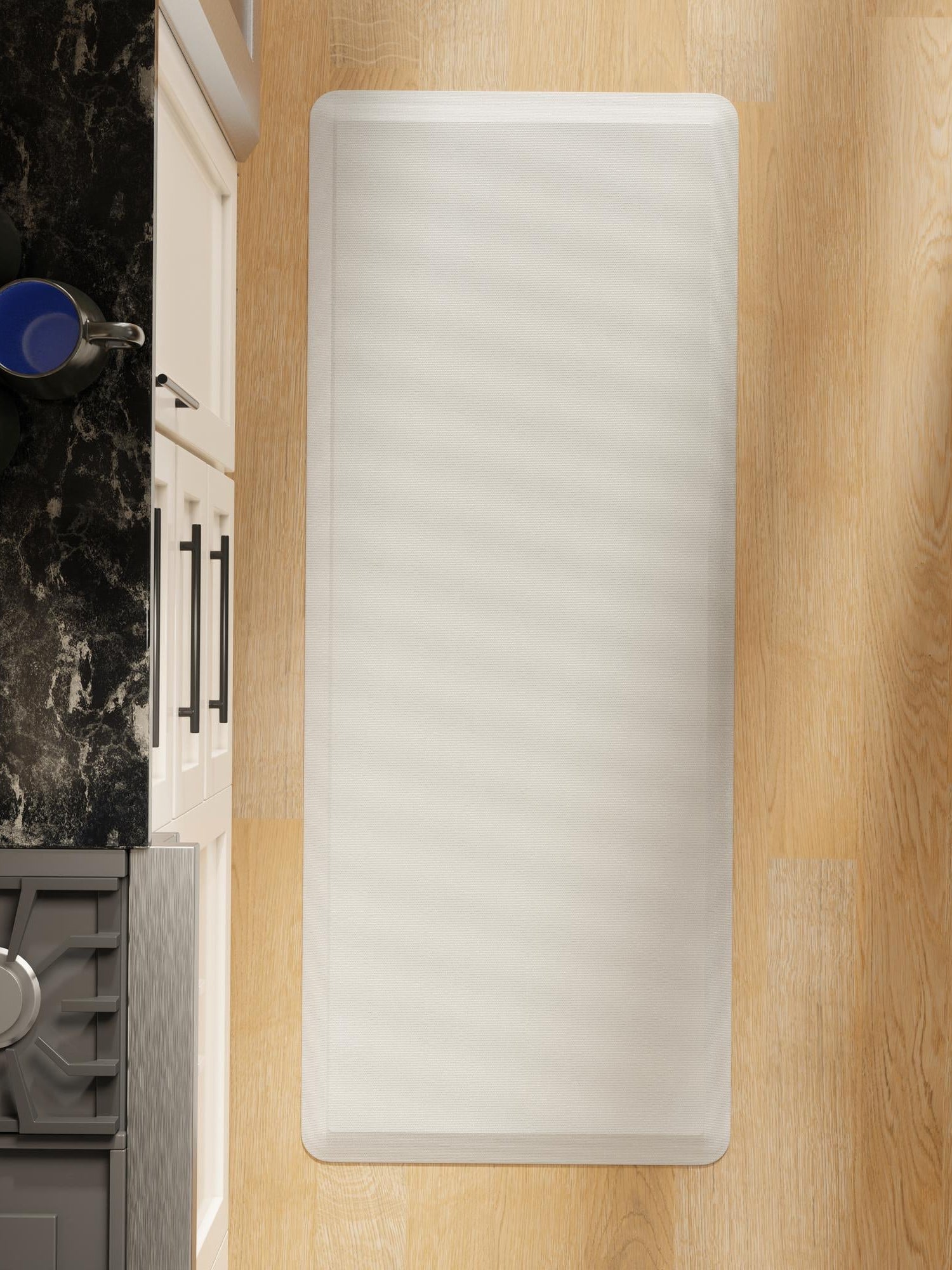 Anti-Fatigue Gray 2' x 3' Comfort Standing Mat  for Kitchen, Bath, Laundry Room, Office Colorful PVC Durable Non-Slip Water Resistant Spill Proof Rug Thick Rubber for Sale at Rug Engine