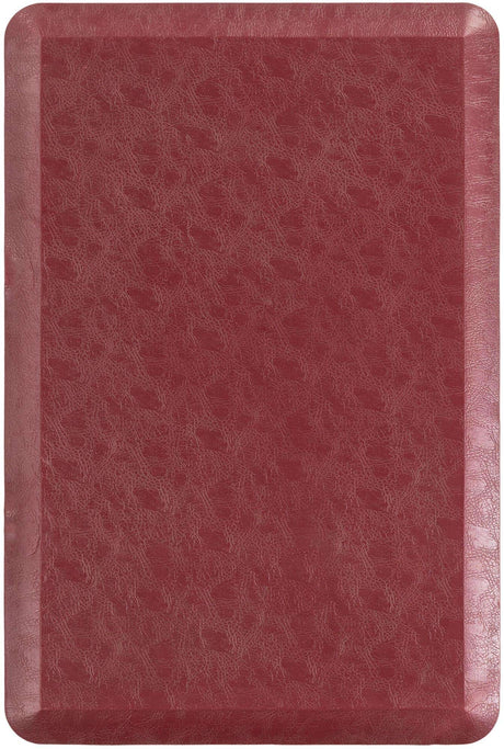 Anti-Fatigue Burgundy Red 2' x 3' Comfort Standing Mat  for Kitchen, Bath, Laundry Room, Office Colorful PVC Durable Non-Slip Water Resistant Spill Proof Rug Thick Rubber for Sale at Rug Engine