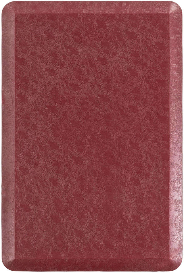 Anti-Fatigue Burgundy Red 2' x 3' Comfort Standing Mat  for Kitchen, Bath, Laundry Room, Office Colorful PVC Durable Non-Slip Water Resistant Spill Proof Rug Thick Rubber for Sale at Rug Engine