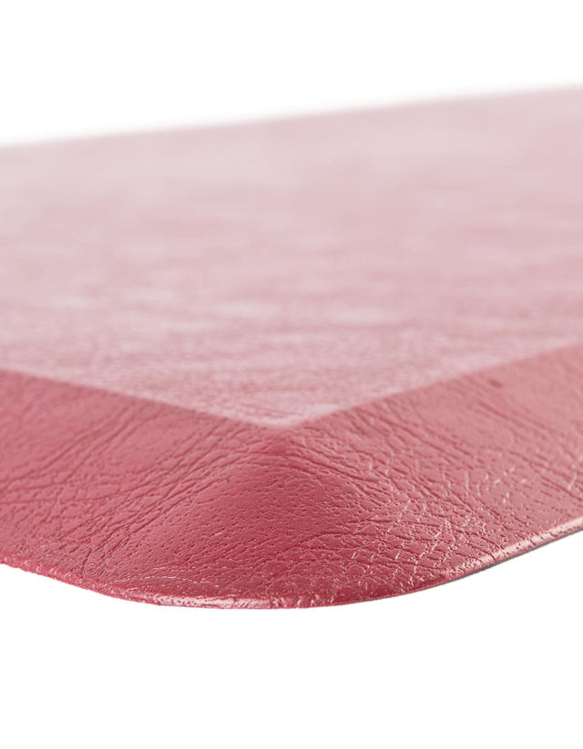 Anti-Fatigue Burgundy Red 2' x 5' Comfort Standing Mat  for Kitchen, Bath, Laundry Room, Office Colorful PVC Durable Non-Slip Water Resistant Spill Proof Rug Thick Rubber for Sale at Rug Engine