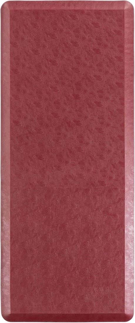 Anti-Fatigue Burgundy Red 2' x 5' Comfort Standing Mat  for Kitchen, Bath, Laundry Room, Office Colorful PVC Durable Non-Slip Water Resistant Spill Proof Rug Thick Rubber for Sale at Rug Engine