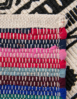 Multicolor 8' x 10' Chindi Cotton Rectangle Rug