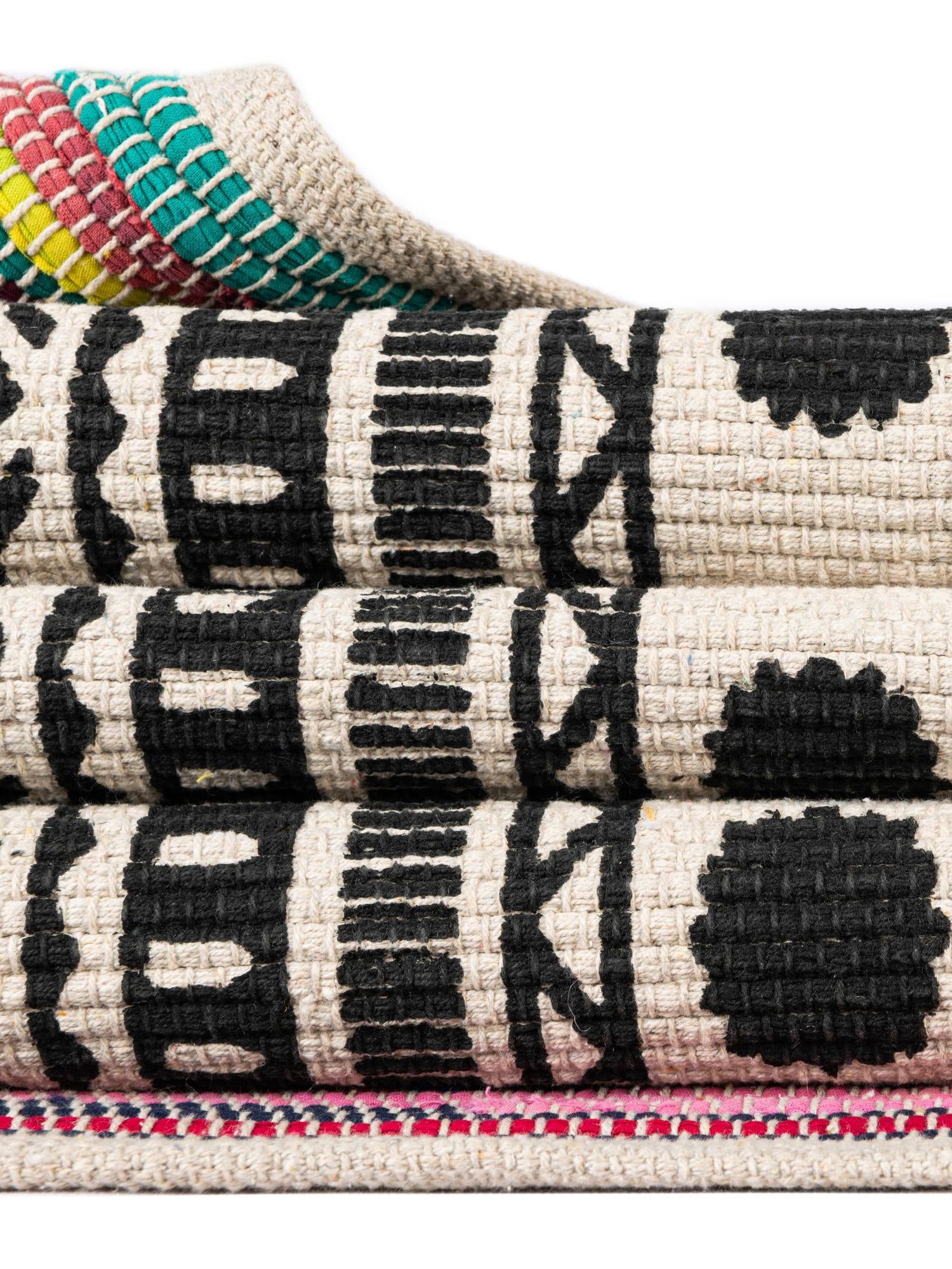 Multicolor 9' x 12' Chindi Cotton Rectangle Area Rug Interior Design Home Decor Carpet Mat for Sale at Rug Engine