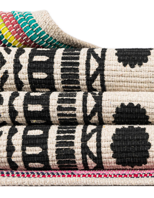 Multicolor 2' x 8' Chindi Cotton Runner Rug