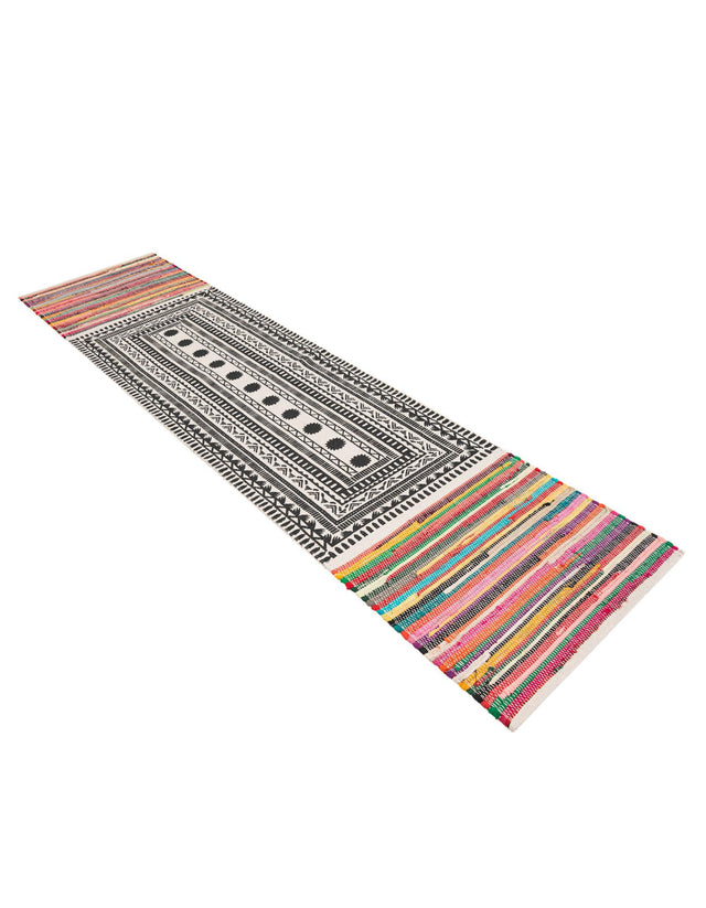 Multicolor 2' x 8' Chindi Cotton Runner Rug