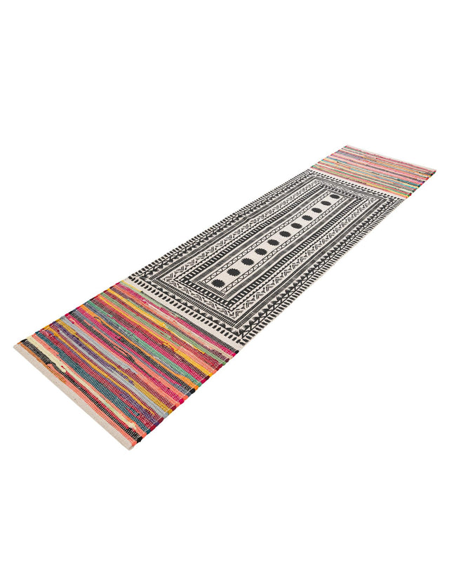 Multicolor 2' x 8' Chindi Cotton Runner Rug