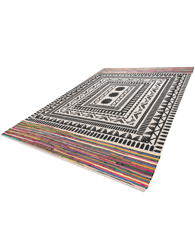 Multicolor 9' x 12' Chindi Cotton Rectangle Rug