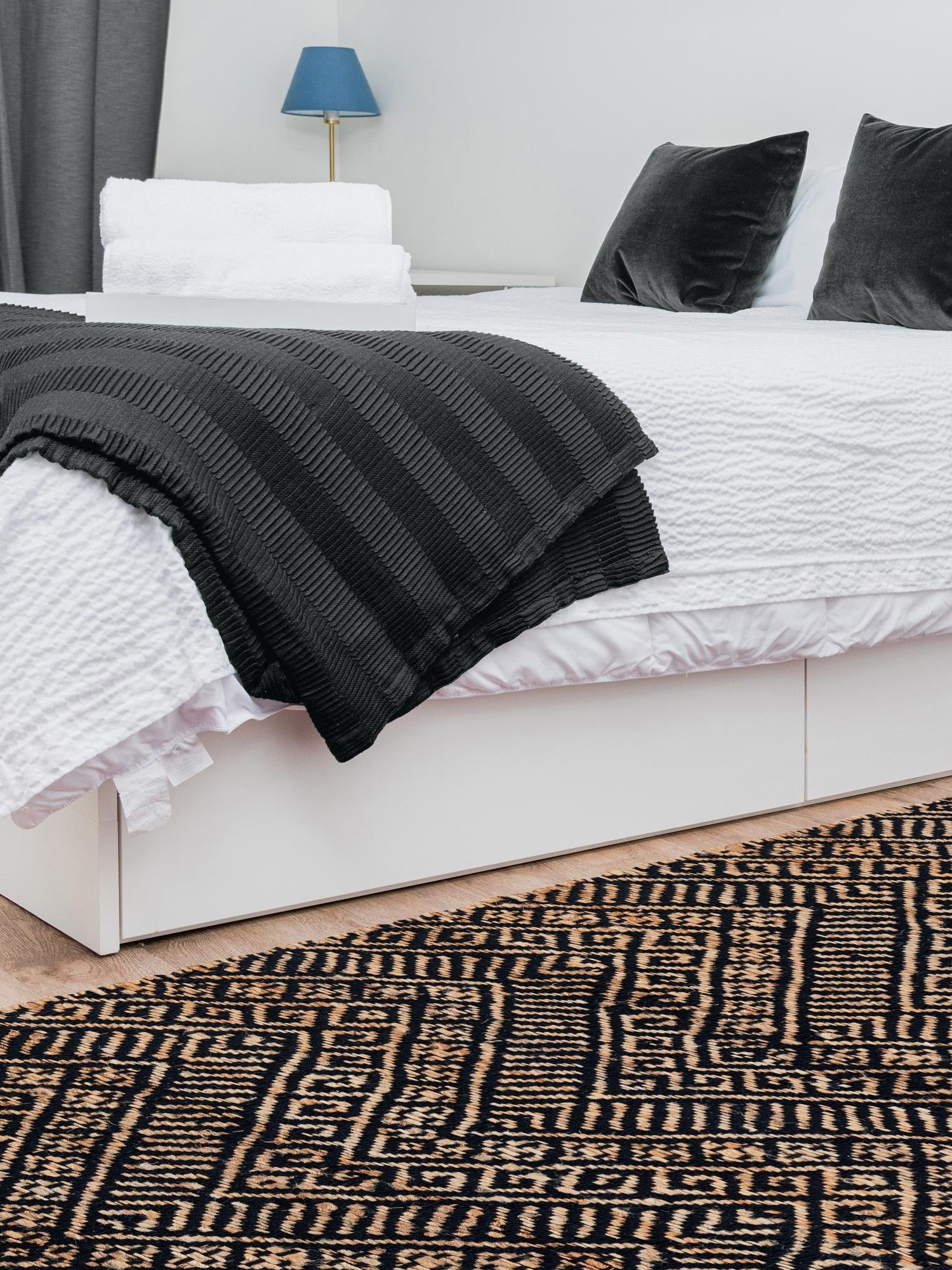 Black and Natural 2' x 5' 1 Braided Jute Runner Area Rug 100% Jute Hand Braided Natural Eco-Friendly Boho Style Carpet for Living Rooms Dining Office Space Dorms for Sale at Rug Engine