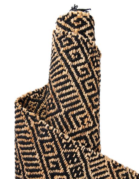 Black and Natural 2' 7 x 10' Braided Jute Runner Area Rug 100% Jute Hand Braided Natural Eco-Friendly Boho Style Carpet for Living Rooms Dining Office Space Dorms for Sale at Rug Engine