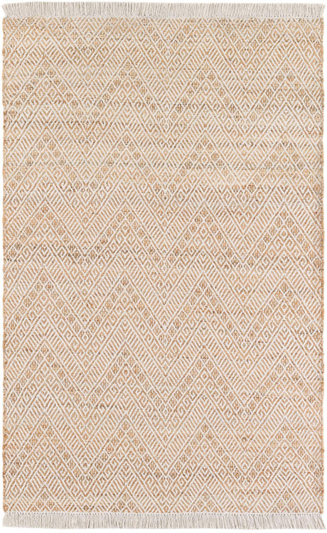 White and Natural 5' 1 x 8' Braided Jute Rectangle Area Rug 100% Jute Hand Braided Natural Eco-Friendly Boho Style Carpet for Living Rooms Dining Office Space Dorms for Sale at Rug Engine