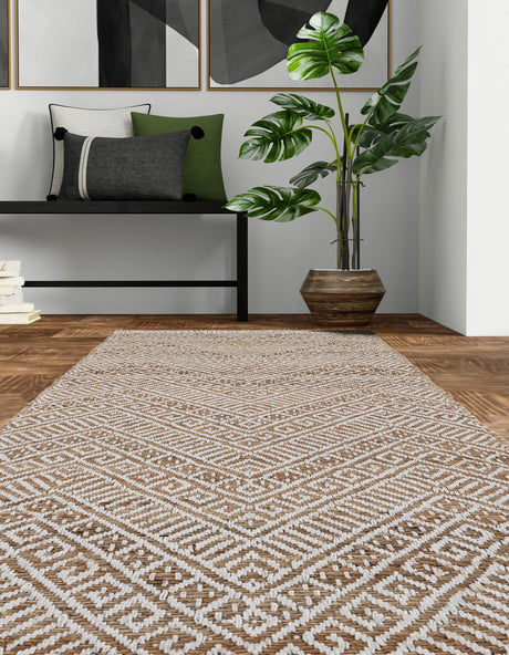 White and Natural 2' 7 x 10' Braided Jute Runner Area Rug 100% Jute Hand Braided Natural Eco-Friendly Boho Style Carpet for Living Rooms Dining Office Space Dorms for Sale at Rug Engine