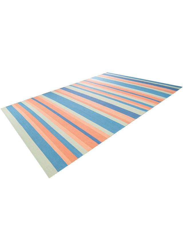 Multicolor 10' x 14' 1 Flatweave Cotton Dhurrie Rectangle Area Rug 100% Chenille All Natural Carpet for Living Rooms, Dining Rooms, Entryway, Foyer for Sale at Rug Engine