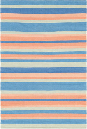 Multicolor 4' 1 x 6' 1 Flatweave Cotton Dhurrie Rectangle Area Rug 100% Chenille All Natural Carpet for Living Rooms, Dining Rooms, Entryway, Foyer for Sale at Rug Engine