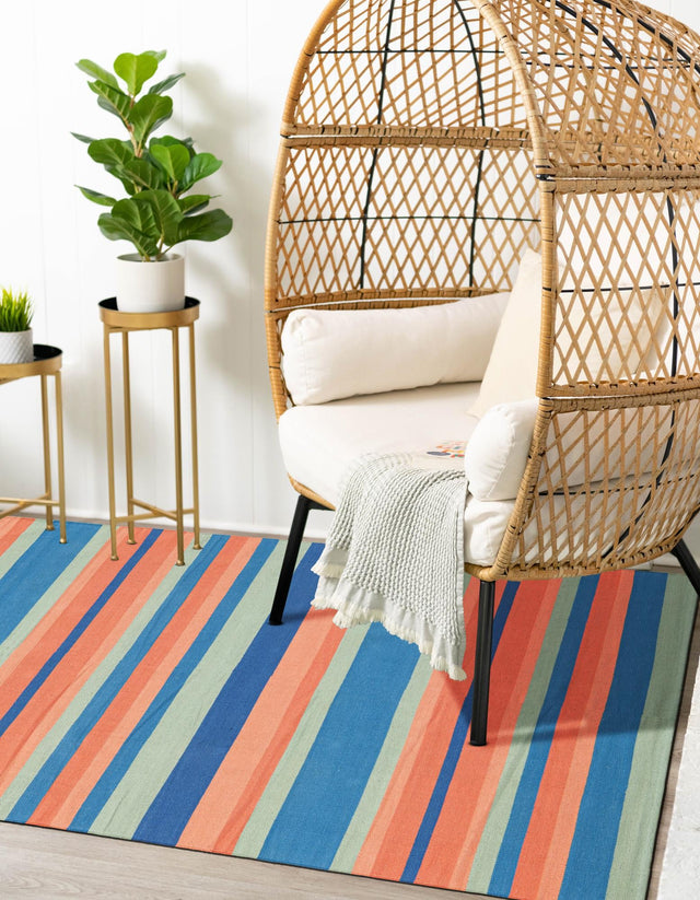 Multicolor 5' 1 x 8' Flatweave Cotton Dhurrie Rectangle Area Rug 100% Chenille All Natural Carpet for Living Rooms, Dining Rooms, Entryway, Foyer for Sale at Rug Engine