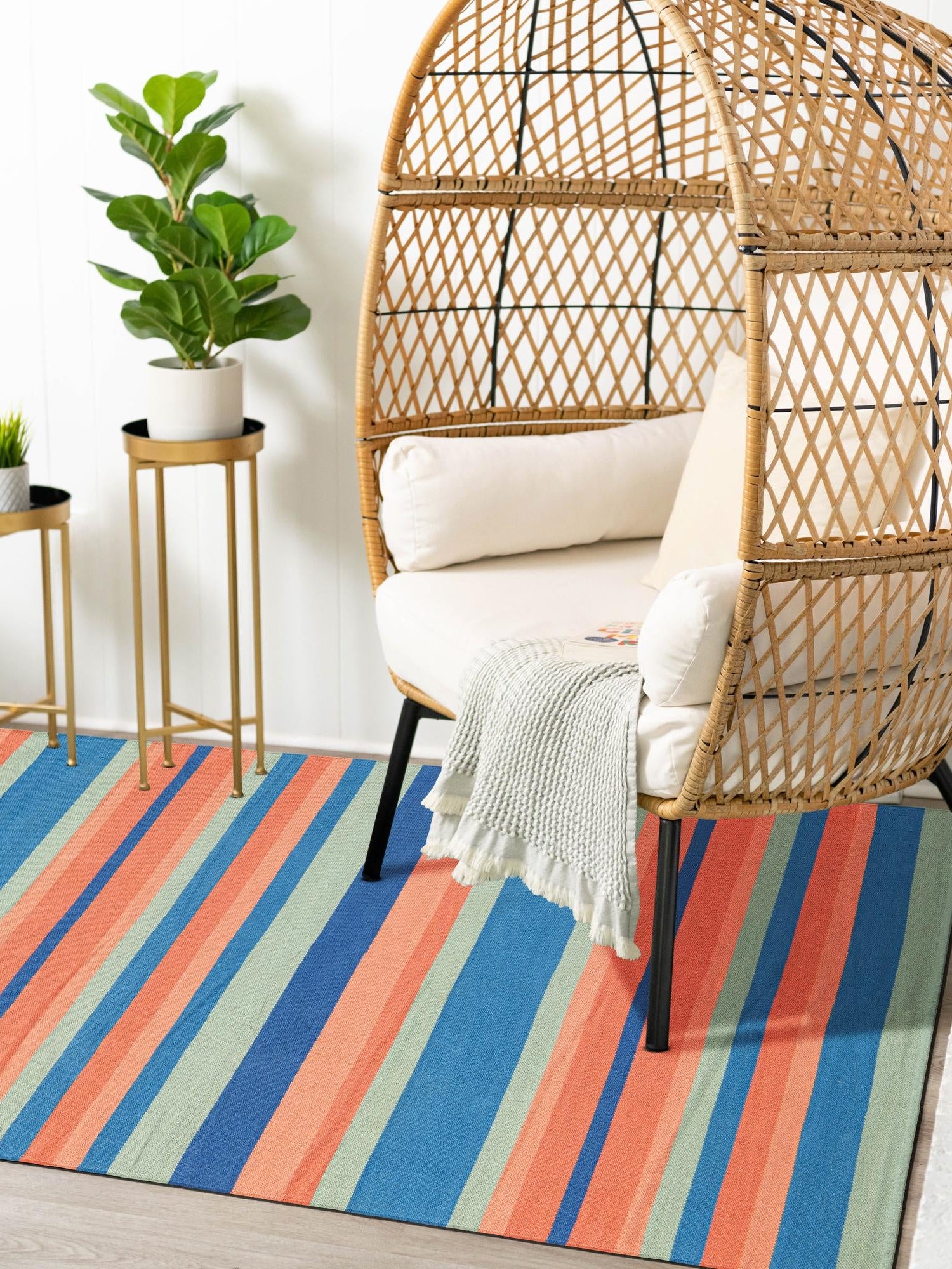 Multicolor 2' x 3' 1 Flatweave Cotton Dhurrie Rectangle Area Rug 100% Chenille All Natural Carpet for Living Rooms, Dining Rooms, Entryway, Foyer for Sale at Rug Engine
