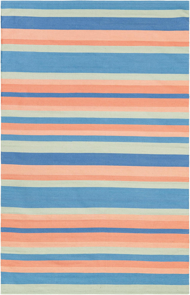 Multicolor 6' 1 x 9' Flatweave Cotton Dhurrie Rectangle Area Rug 100% Chenille All Natural Carpet for Living Rooms, Dining Rooms, Entryway, Foyer for Sale at Rug Engine