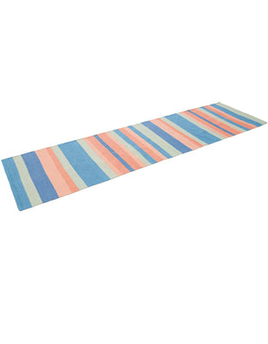 Multicolor 2' x 8' Flatweave Cotton Dhurrie Runner Area Rug 100% Chenille All Natural Carpet for Living Rooms, Dining Rooms, Entryway, Foyer for Sale at Rug Engine