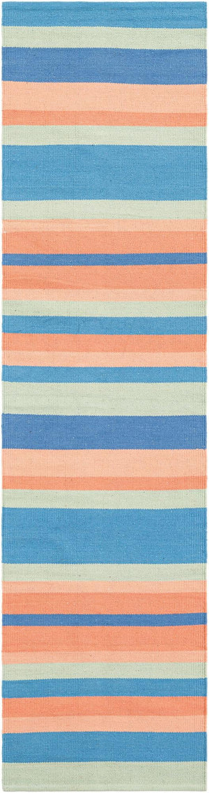 Multicolor 2' x 8' Flatweave Cotton Dhurrie Runner Area Rug 100% Chenille All Natural Carpet for Living Rooms, Dining Rooms, Entryway, Foyer for Sale at Rug Engine