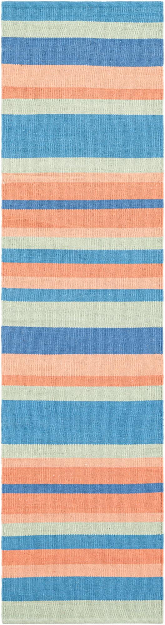 Multicolor 2' x 8' Flatweave Cotton Dhurrie Runner Area Rug 100% Chenille All Natural Carpet for Living Rooms, Dining Rooms, Entryway, Foyer for Sale at Rug Engine