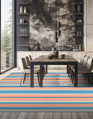 Multicolor 10' x 10' Flatweave Cotton Dhurrie Square Area Rug 100% Chenille All Natural Carpet for Living Rooms, Dining Rooms, Entryway, Foyer for Sale at Rug Engine