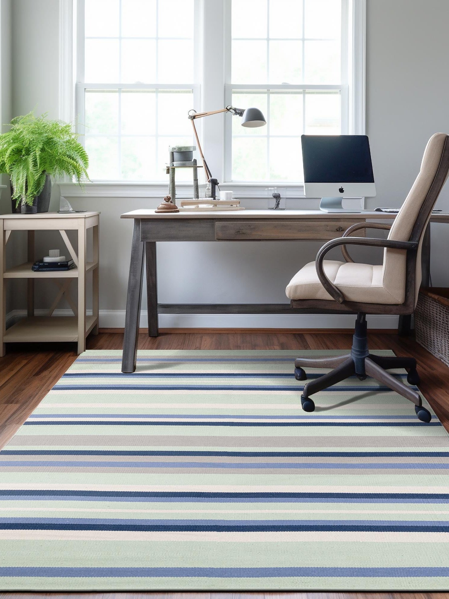 Aqua Blue and Gray 2' x 3' 1 Flatweave Cotton Dhurrie Rectangle Area Rug 100% Chenille All Natural Carpet for Living Rooms, Dining Rooms, Entryway, Foyer for Sale at Rug Engine