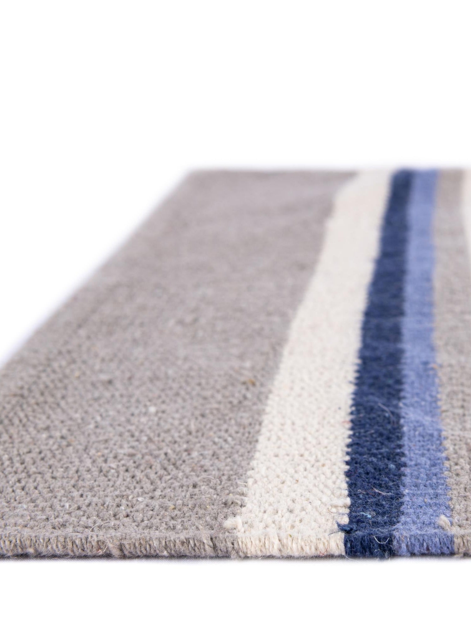 Aqua Blue and Gray 5' 1 x 8' Flatweave Cotton Dhurrie Rectangle Area Rug 100% Chenille All Natural Carpet for Living Rooms, Dining Rooms, Entryway, Foyer for Sale at Rug Engine