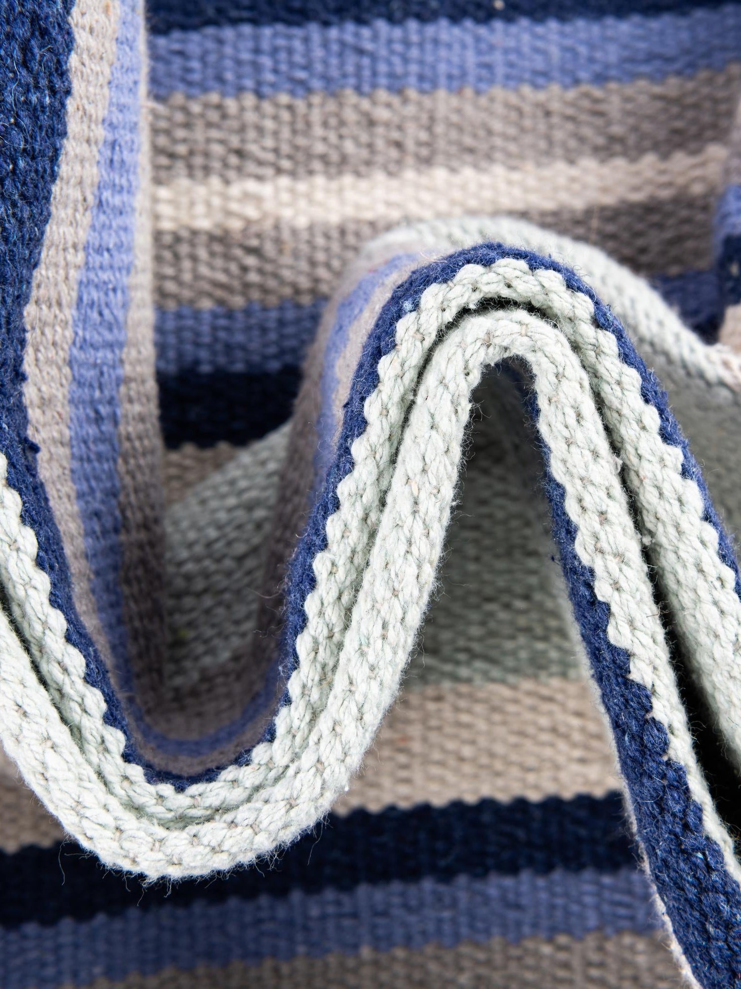 Aqua Blue and Gray 2' x 5' 1 Flatweave Cotton Dhurrie Runner Area Rug 100% Chenille All Natural Carpet for Living Rooms, Dining Rooms, Entryway, Foyer for Sale at Rug Engine