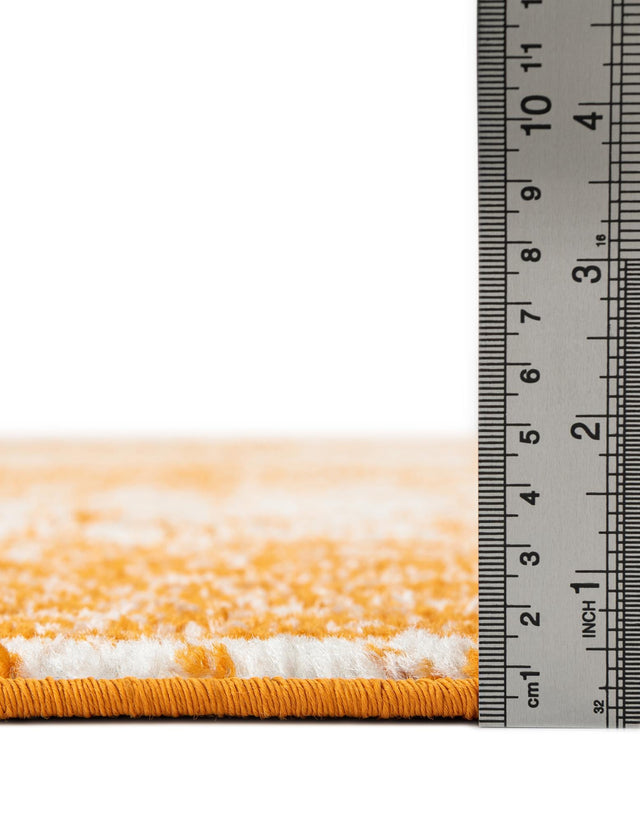 Orange 4' 1 x 6' 1 Bromley Rectangle Area Rug 100% Polypropylene With Cotton Backing Vintage Distressed Colorful Traditional Carpet for Living Dining Rooms Offices for Sale at Rug Engine